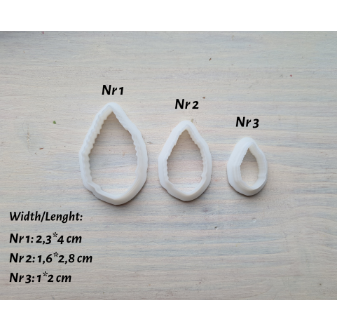 Silicone veiner, Hibiscus leaf, set or individually