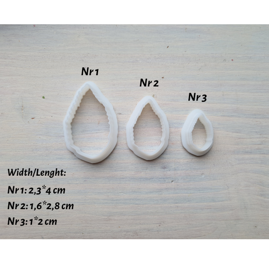 Silicone veiner, Hibiscus leaf, set or individually