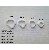 Silicone veiner, Petal texture, style 8, set or individually