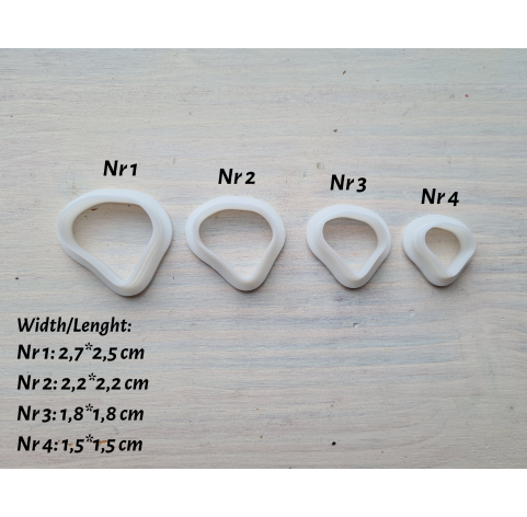 Silicone veiner, Petal texture, style 8, set or individually