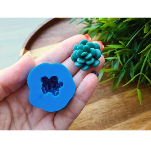 Silicone mold, Succulent, style 1, ~ Ø 2.5 cm, H:1.4 cm