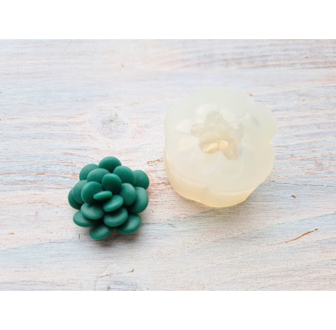 Silicone mold, Succulent, style 1, ~ Ø 2.5 cm, H:1.4 cm