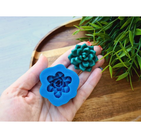 Silicone mold, Succulent, style 2, ~ Ø 3.4 cm, H:1.5 cm