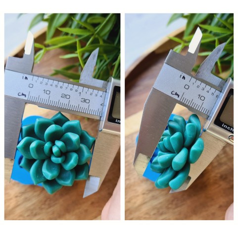 Silicone mold, Succulent, style 2, ~ Ø 3.4 cm, H:1.5 cm