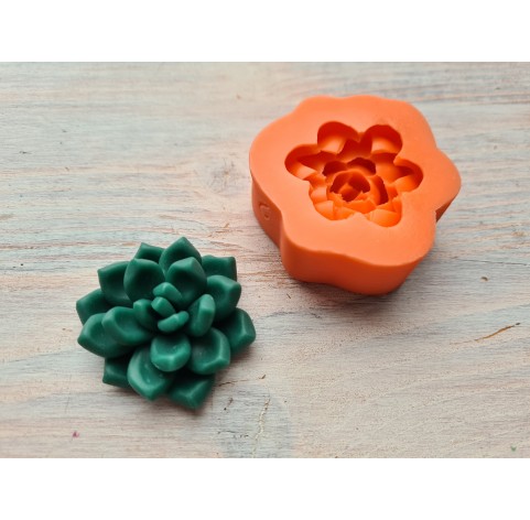 Silicone mold, Succulent, style 2, ~ Ø 3.4 cm, H:1.5 cm