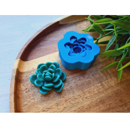 Silicone mold, Succulent, style 3, ~ Ø 3.3 cm, H:1.4 cm