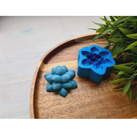 Silicone mold, Succulent, style 4, ~ Ø 4.3 cm, H:1.7 cm