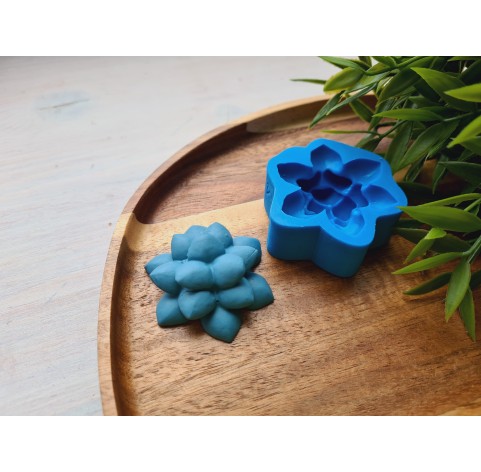 Silicone mold, Succulent, style 4, ~ Ø 4.3 cm, H:1.7 cm