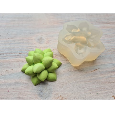 Silicone mold, Succulent, style 4, ~ Ø 4.3 cm, H:1.7 cm