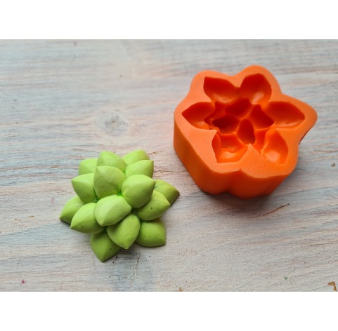 Silicone mold, Succulent, style 4, ~ Ø 4.3 cm, H:1.7 cm