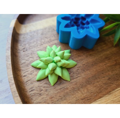 Silicone mold, Succulent, style 5, ~ Ø 3.6 cm, H:1.3 cm