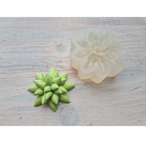 Silicone mold, Succulent, style 5, ~ Ø 3.6 cm, H:1.3 cm