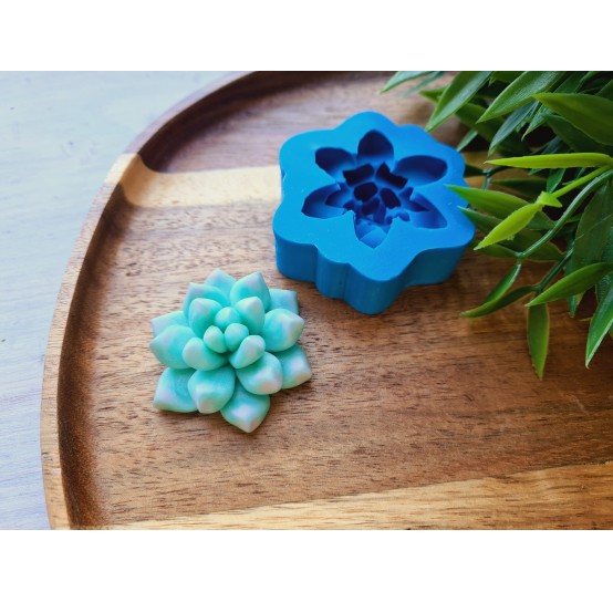 Silicone mold, Succulent, style 7, ~ Ø 4 cm, H:1.6 cm