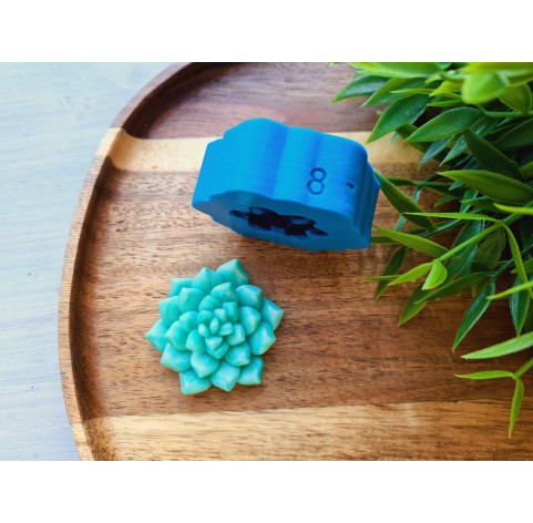 Silicone mold, Succulent, style 8, ~ Ø 4.1 cm, H:1.5 cm