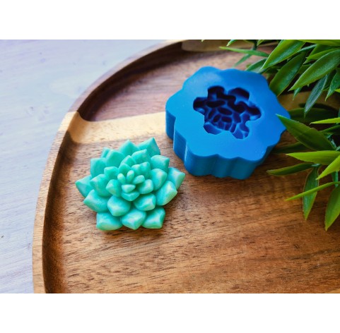 Silicone mold, Succulent, style 8, ~ Ø 4.1 cm, H:1.5 cm