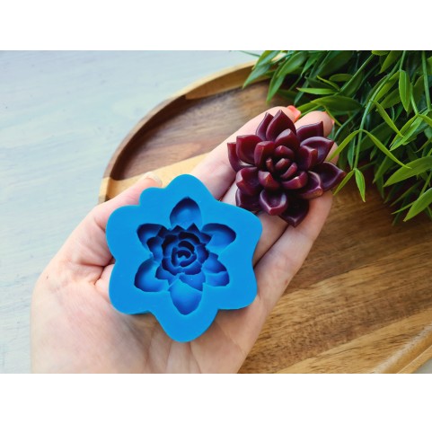 Silicone mold, Succulent, style 9, ~ Ø 4.8*5.3 cm, H:1.7 cm