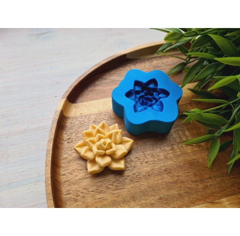 Silicone mold, Succulent, style 10, ~ Ø 3.7 cm, H:1.7 cm