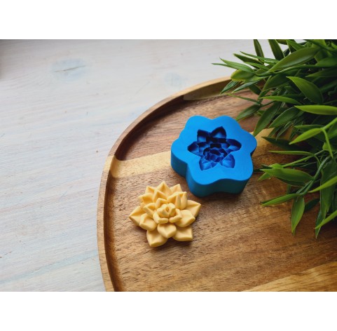Silicone mold, Succulent, style 10, ~ Ø 3.7 cm, H:1.7 cm