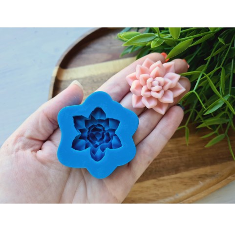 Silicone mold, Succulent, style 10, ~ Ø 3.7 cm, H:1.7 cm