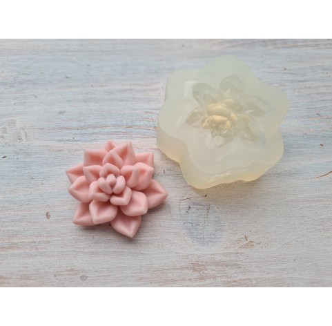 Silicone mold, Succulent, style 10, ~ Ø 3.7 cm, H:1.7 cm