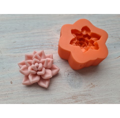 Silicone mold, Succulent, style 10, ~ Ø 3.7 cm, H:1.7 cm