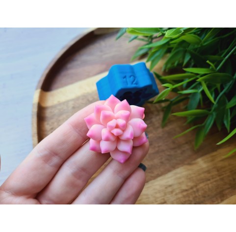 Silicone mold, Succulent, style 12, ~ Ø 3.2 cm, H:1.3 cm