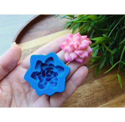 Silicone mold, Succulent, style 12, ~ Ø 3.2 cm, H:1.3 cm