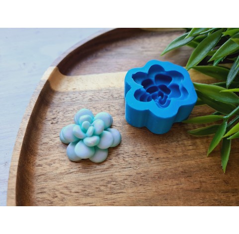 Silicone mold, Succulent, style 13, ~ Ø 3 cm, H:1.3 cm