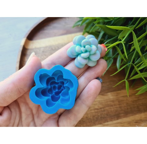 Silicone mold, Succulent, style 13, ~ Ø 3 cm, H:1.3 cm