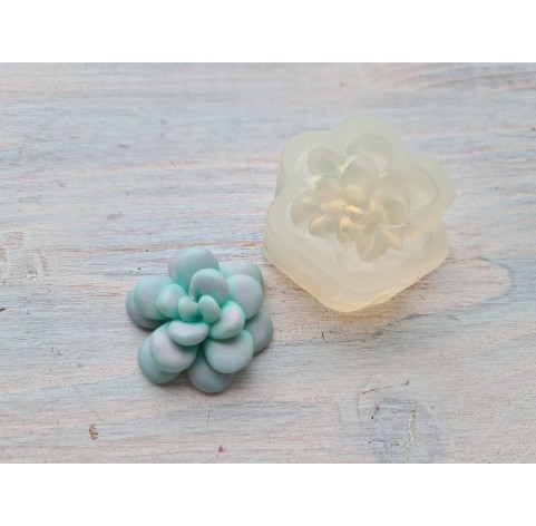 Silicone mold, Succulent, style 13, ~ Ø 3 cm, H:1.3 cm