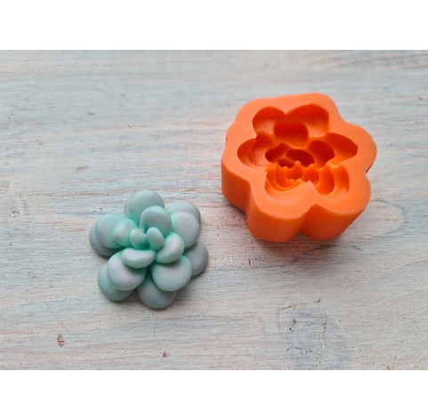 Silicone mold, Succulent, style 13, ~ Ø 3 cm, H:1.3 cm