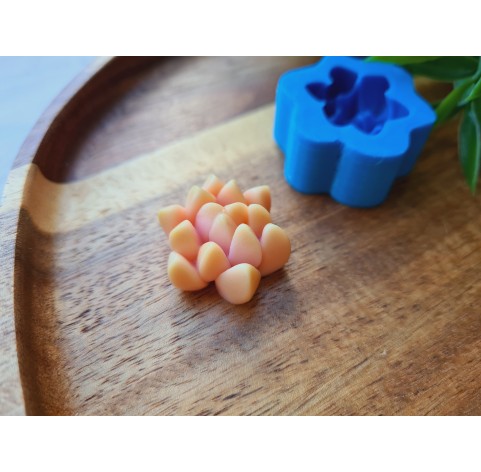 Silicone mold, Succulent, style 14, ~ Ø 2.3 cm, H:1.2 cm