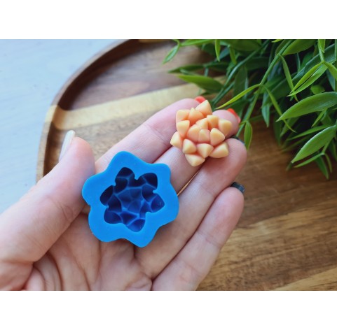 Silicone mold, Succulent, style 14, ~ Ø 2.3 cm, H:1.2 cm