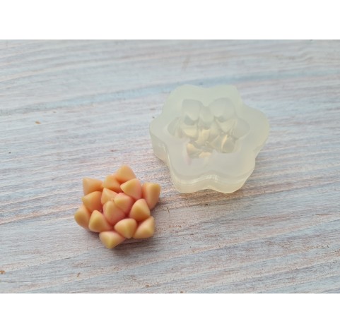 Silicone mold, Succulent, style 14, ~ Ø 2.3 cm, H:1.2 cm