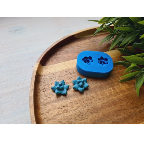 Silicone mold, Succulent, style 20, 2 elements, ~ Ø 1.7 cm, H:0.8 cm