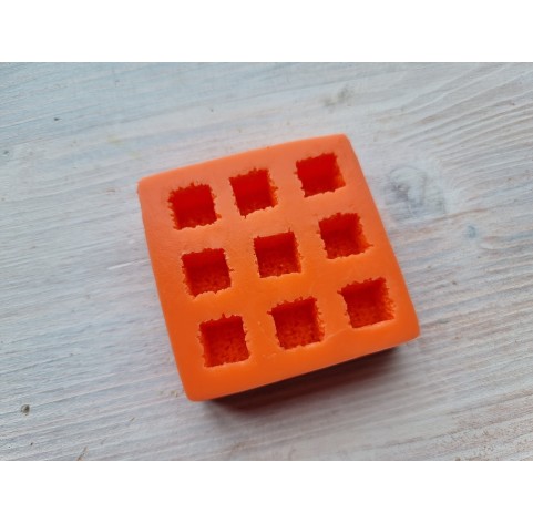 Silicone mold, Sugar candy, style 1, cubes, 9 elements, ~ 1.3 cm