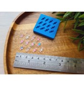 Silicone mold, Candy, style 2, 1/6 miniature, 12 elements, ~ 0.4*0.9 cm,H:0.2 cm