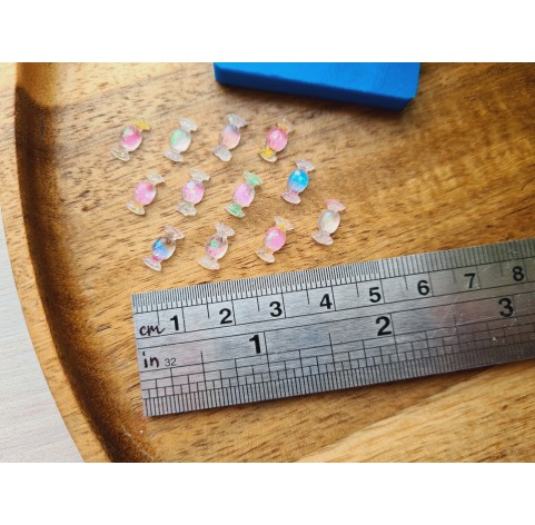 Silicone mold, Candy, style 2, 1/6 miniature, 12 elements, ~ 0.4*0.9 cm,H:0.2 cm