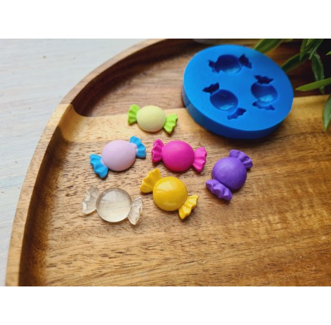 Silicone mold, Candy, style 1, 3 elements, ~ 1.3*2 cm, H:0.6 cm