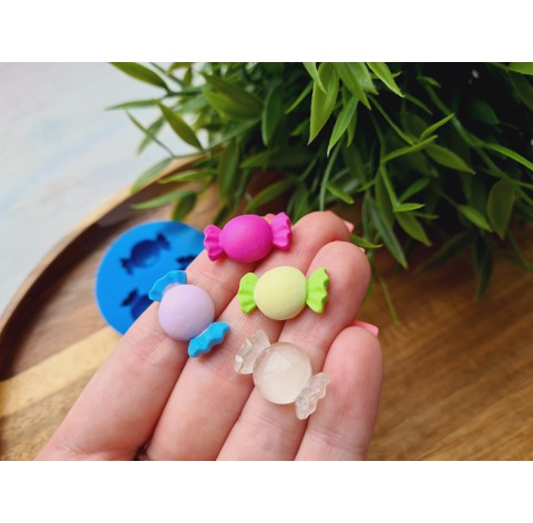 Silicone mold, Candy, style 1, 3 elements, ~ 1.3*2 cm, H:0.6 cm