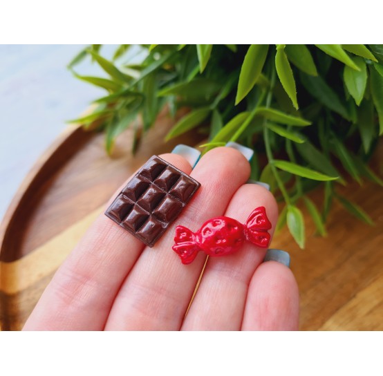 Silicone mold, Set of sweets, style 1, 2 elements, ~ 2-2.4 cm, H:0.3-0.5 cm