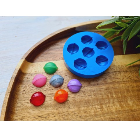 Silicone mold, Lollipop, style 1, 6 elements, ~ 1.3*1.5 cm, H:0.7 cm