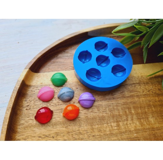 Silicone mold, Lollipop, style 1, 6 elements, ~ 1.3*1.5 cm, H:0.7 cm