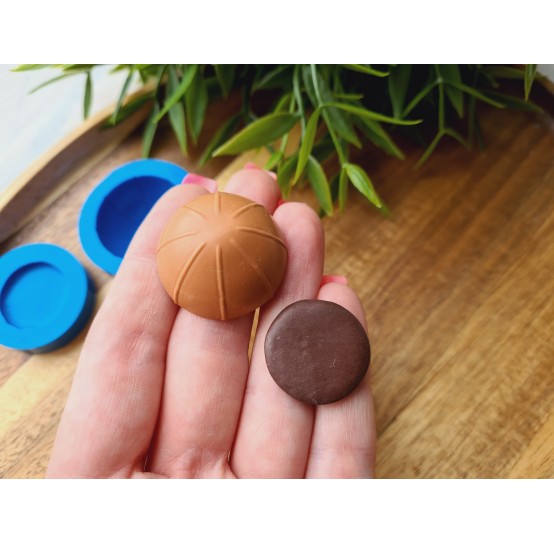 Silicone mold, Caramel candy, 2 parts mold, ~ Ø 2.2-2.9 cm, H:0.2-1.4 cm