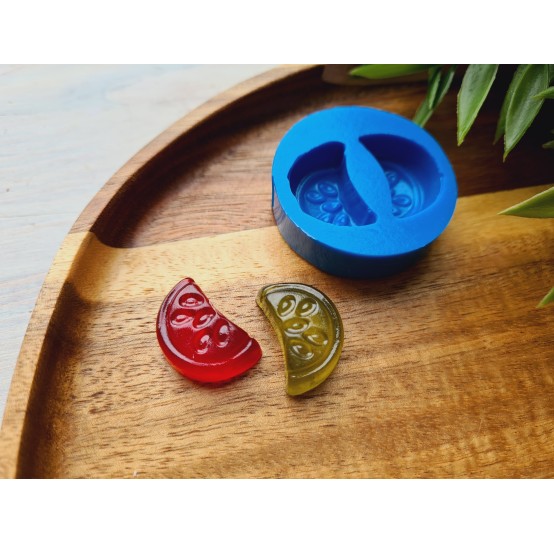 Silicone mold, Candy, style 7, watermelon, ~ 1,4*2,2 cm, H:0.9 cm