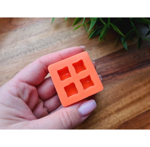 Silicone mold, Ice cubes, style 1, 4 elements, ~ 1.1 cm