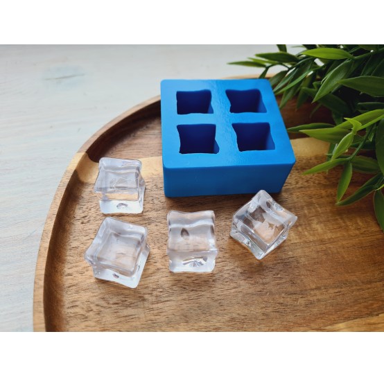 Silicone mold, Ice cubes, 4 elements, ~ 1.8 cm