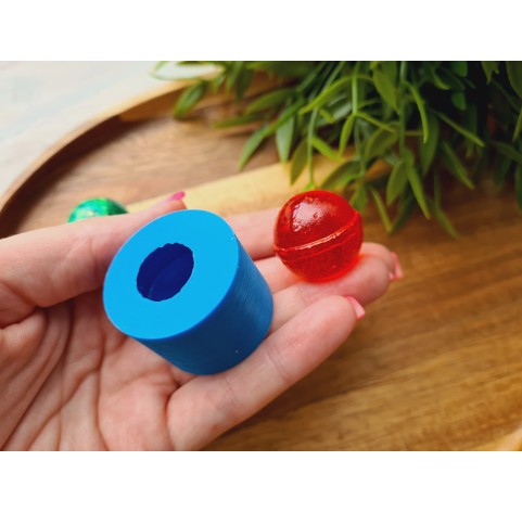 Silicone mold, Lollipop, style 3, ~ 2.5 cm, H:2.2 cm