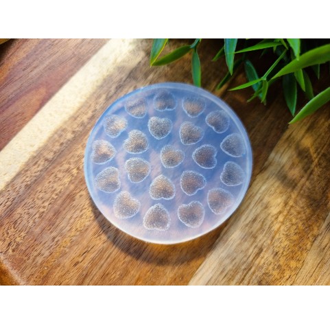 Silicone mold, Sugar candy, style 12, heart, 21 elements, ~ 1*1 cm, H:0.5 cm
