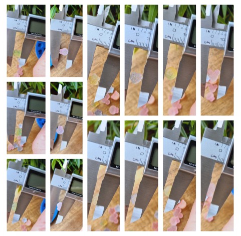 Silicone mold, Set of sweets, style 15, 21 elements, ~ 0.7-1 cm, H:0.3-0.5 cm